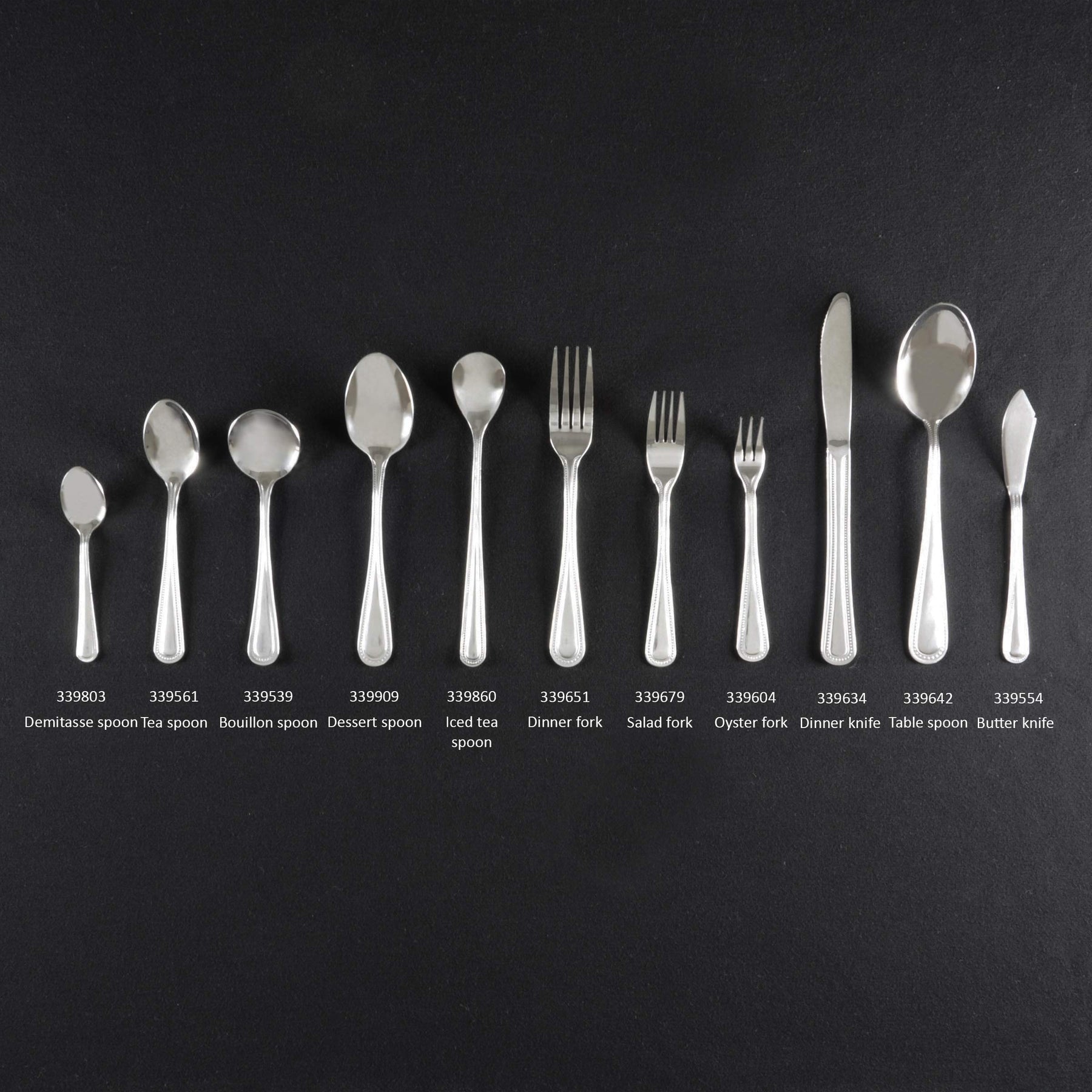 Thunder Group Flatware-Jewel stainless steel dinner fork, comes in dozen view 3