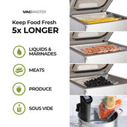 VacMaster VP320 Chamber Vacuum Sealer – Commercial Vacuum Sealer Machine for Food with 1/2 HP Oil Pump, 16” Seal Bar for Bags up to 16” x 18”, Food Vacuum Sealer for Sous Vide, Liquids & Meat view 4