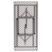 Flash Furniture Kathryn 4-Foot Granite White Plastic Folding Table view 6