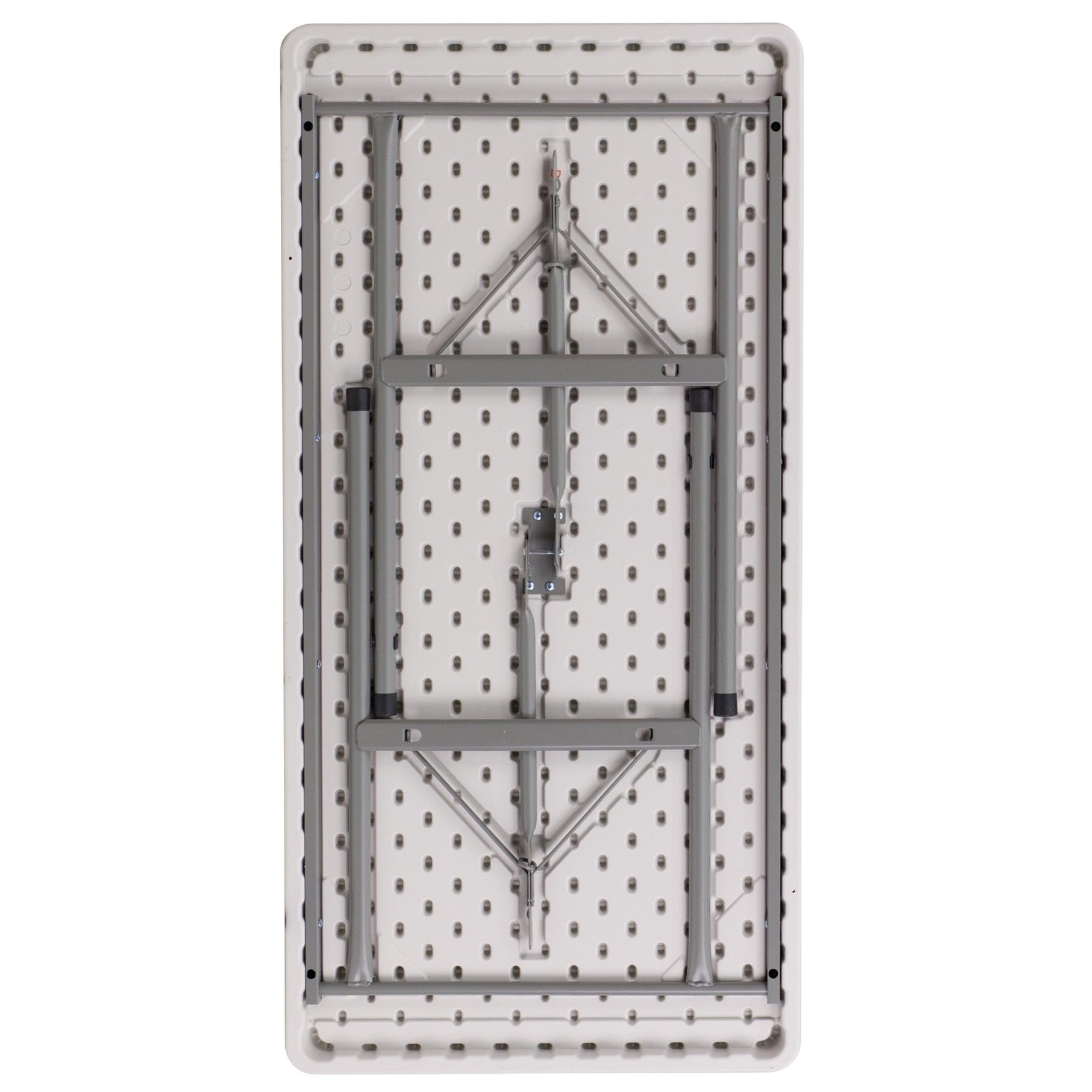 Flash Furniture Kathryn 4-Foot Granite White Plastic Folding Table view 6