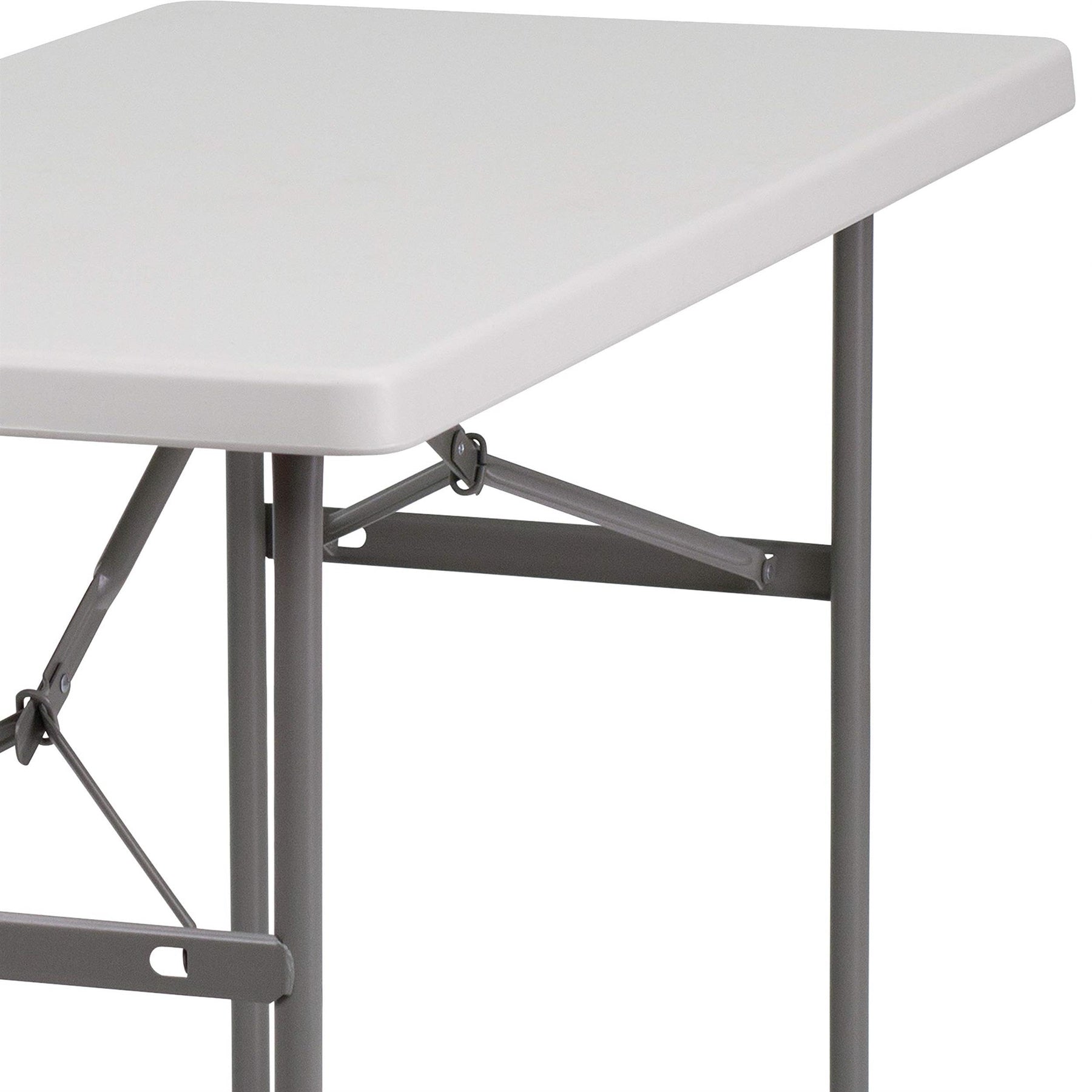 Flash Furniture Kathryn 4-Foot Granite White Plastic Folding Table view 7