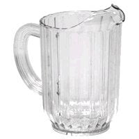 Royal Industries 12 Pitchers Set, Plastic, 60 Oz, Clear
