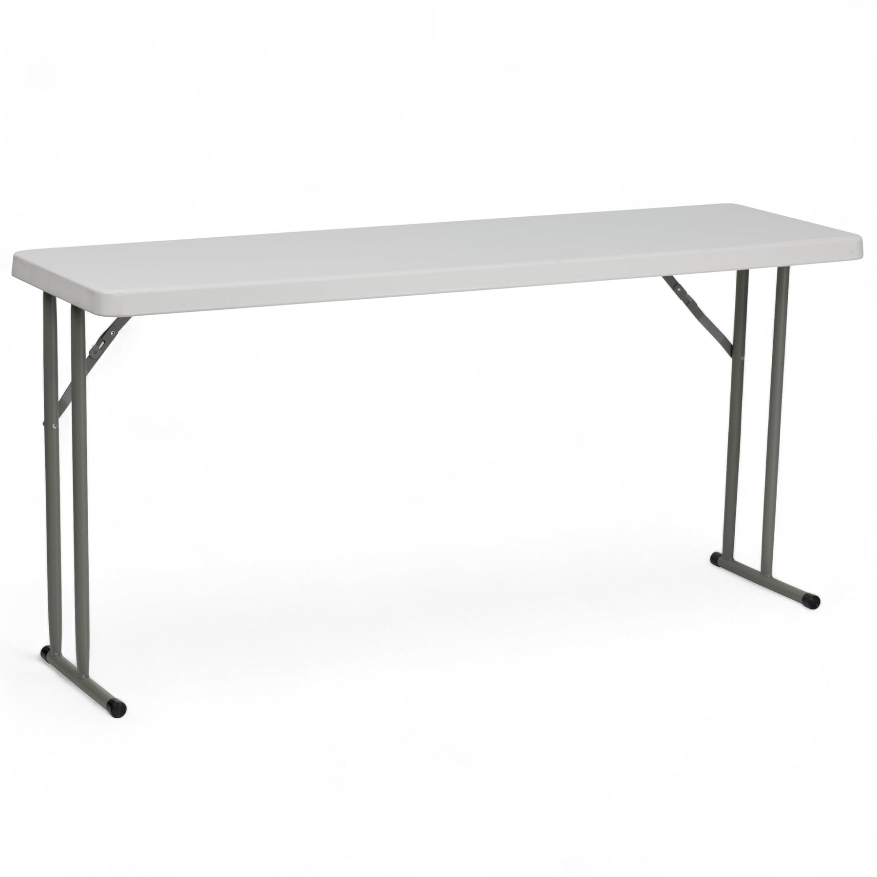 Flash Furniture 5 ft Plastic Folding Training Table, Granite White