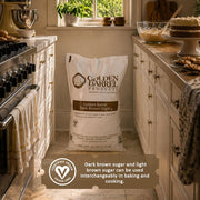 Golden Barrel Dark Brown Sugar, 50 lb Bulk Size, Rich Molasses Cane Sugar for Baking, Sauces & Food Service view 3