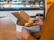 SCT White One-Piece Non-Window Bakery Boxes, 8 x 5 x 3, White, Paper, 250/Carton view 6