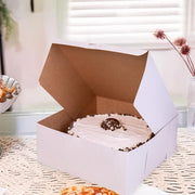 SCT White One-Piece Non-Window Bakery Boxes, 12 x 12 x 5, White, Paper, 100/Carton view 5