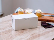 SCT White One-Piece Non-Window Bakery Boxes, 14 x 14 x 6, White, Paper, 50/Carton view 6