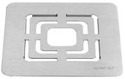 Rosseto SM139 Square Stainless Steel Brushed Grill Top, 10-Inch