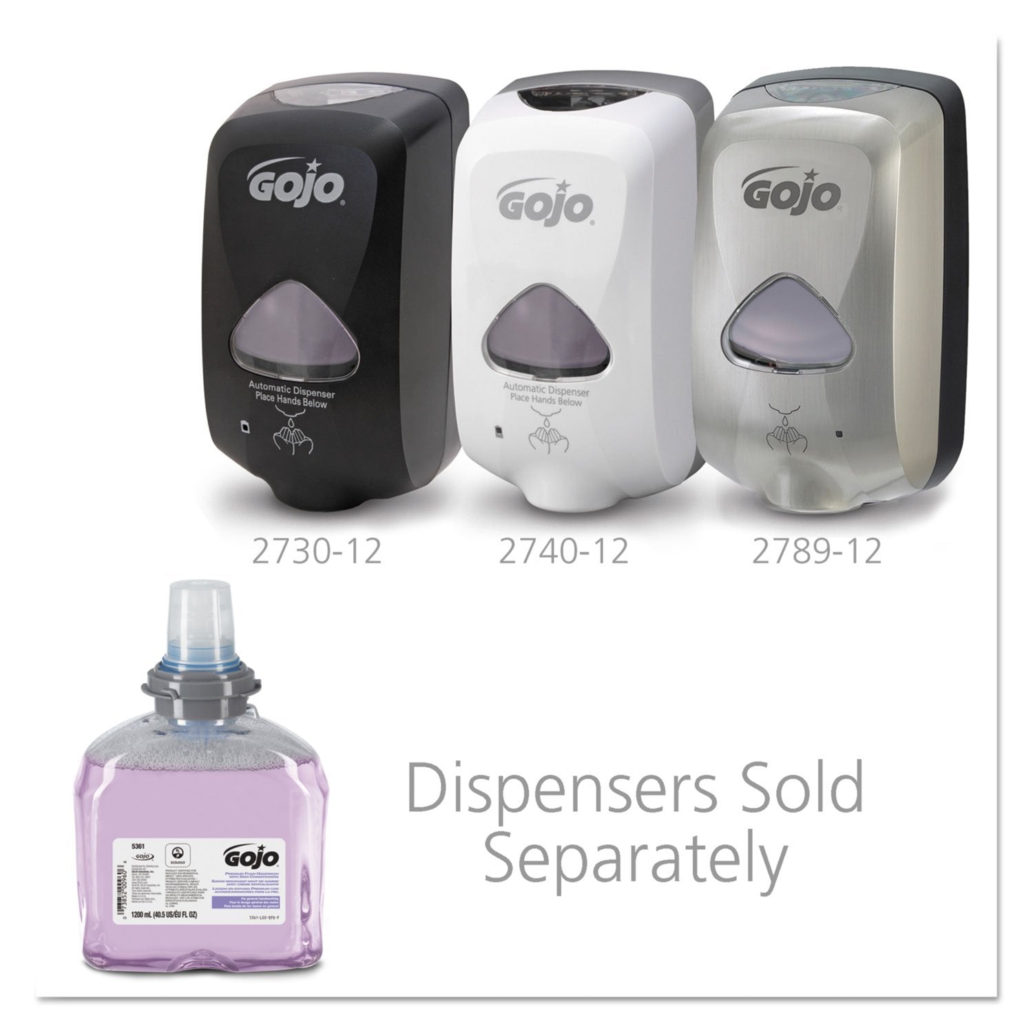 Gojo 5361-02, TFX Foam Soap 1200mL Refill, 2 Refills/Case view 6