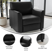 Flash Furniture Hercules LeatherSoft Chair, Black view 3