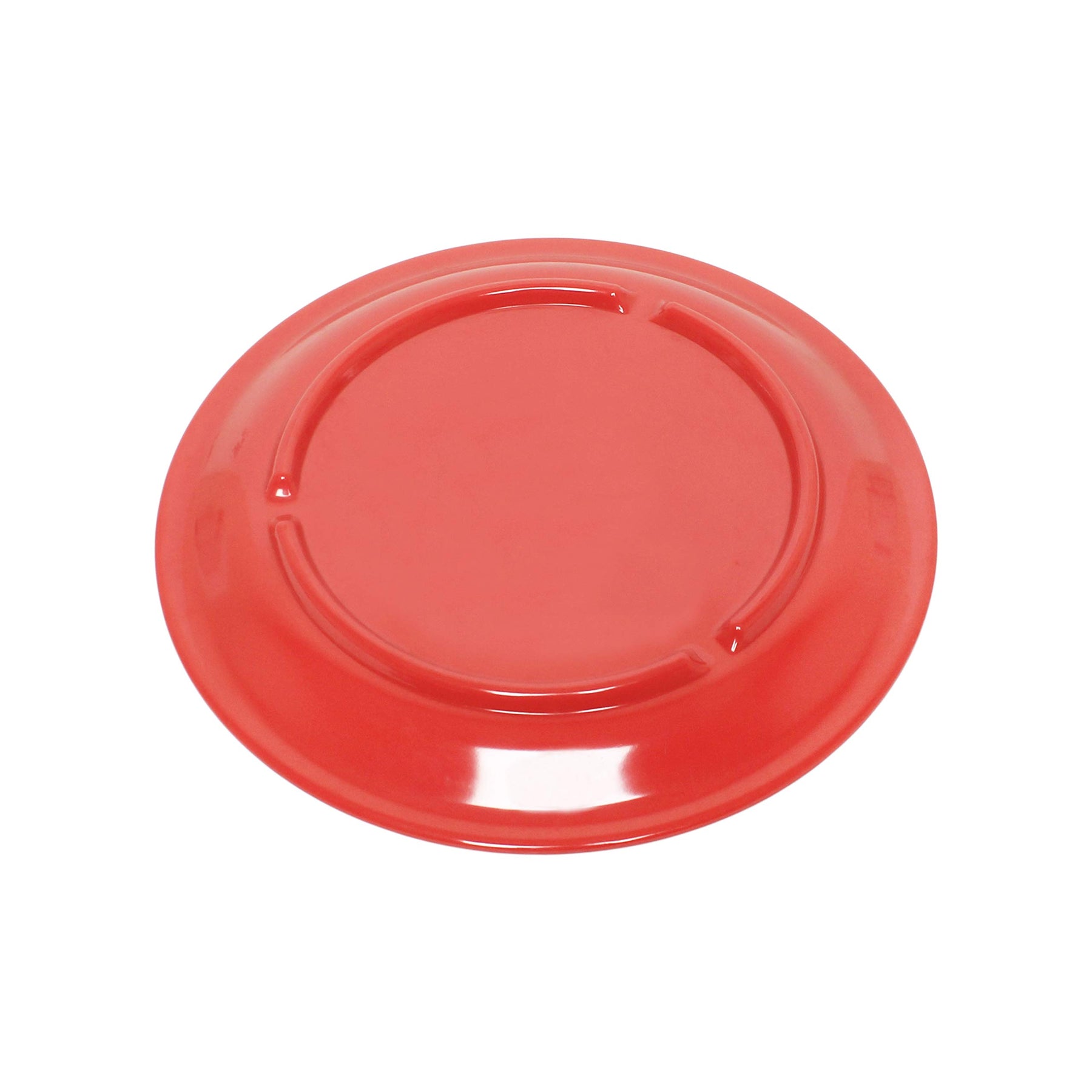 Thunder Group Color orange melamine dinnerware collection 6.5 inch narrow rim round plate, comes in dozen view 4