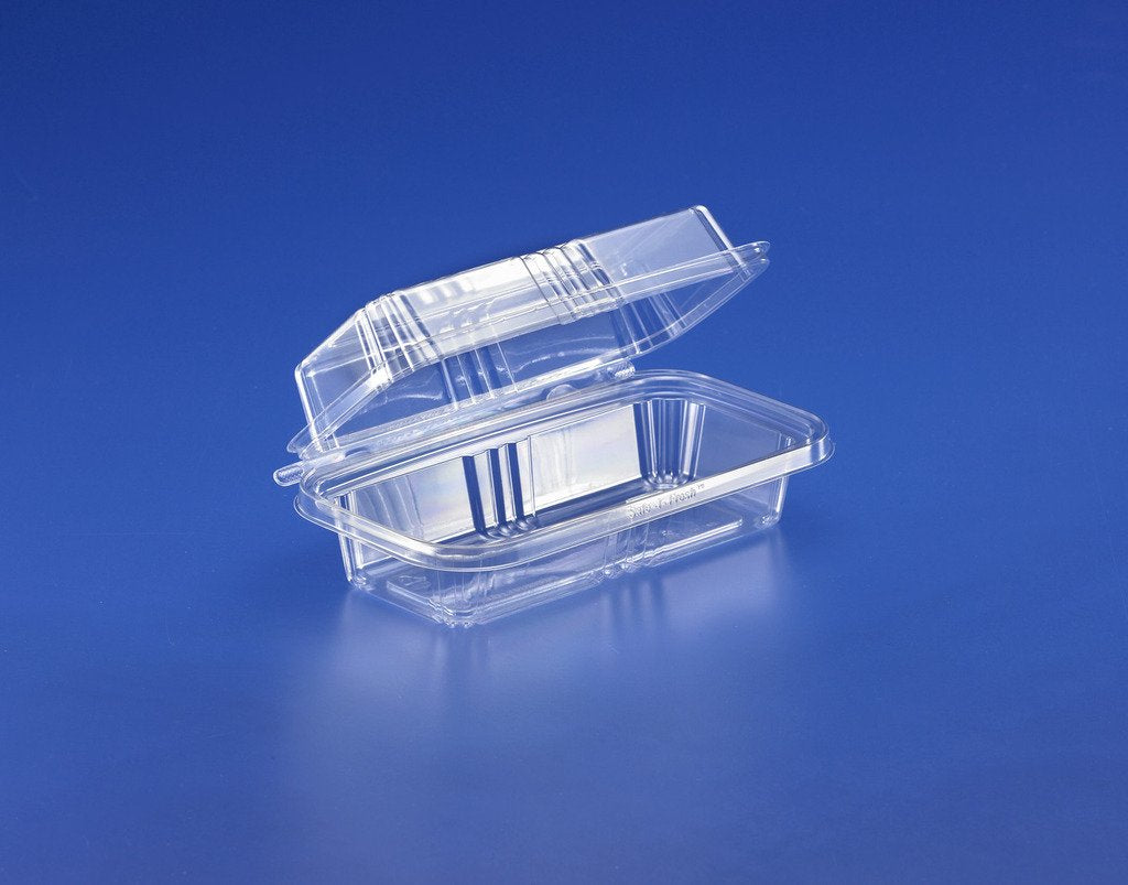 Inline Plastics Safe-T-Fresh Grab and Go Food Container, Clear Plastic, Safe-T-Guard Tear Strip Lock Lid, 150 Pack view 2
