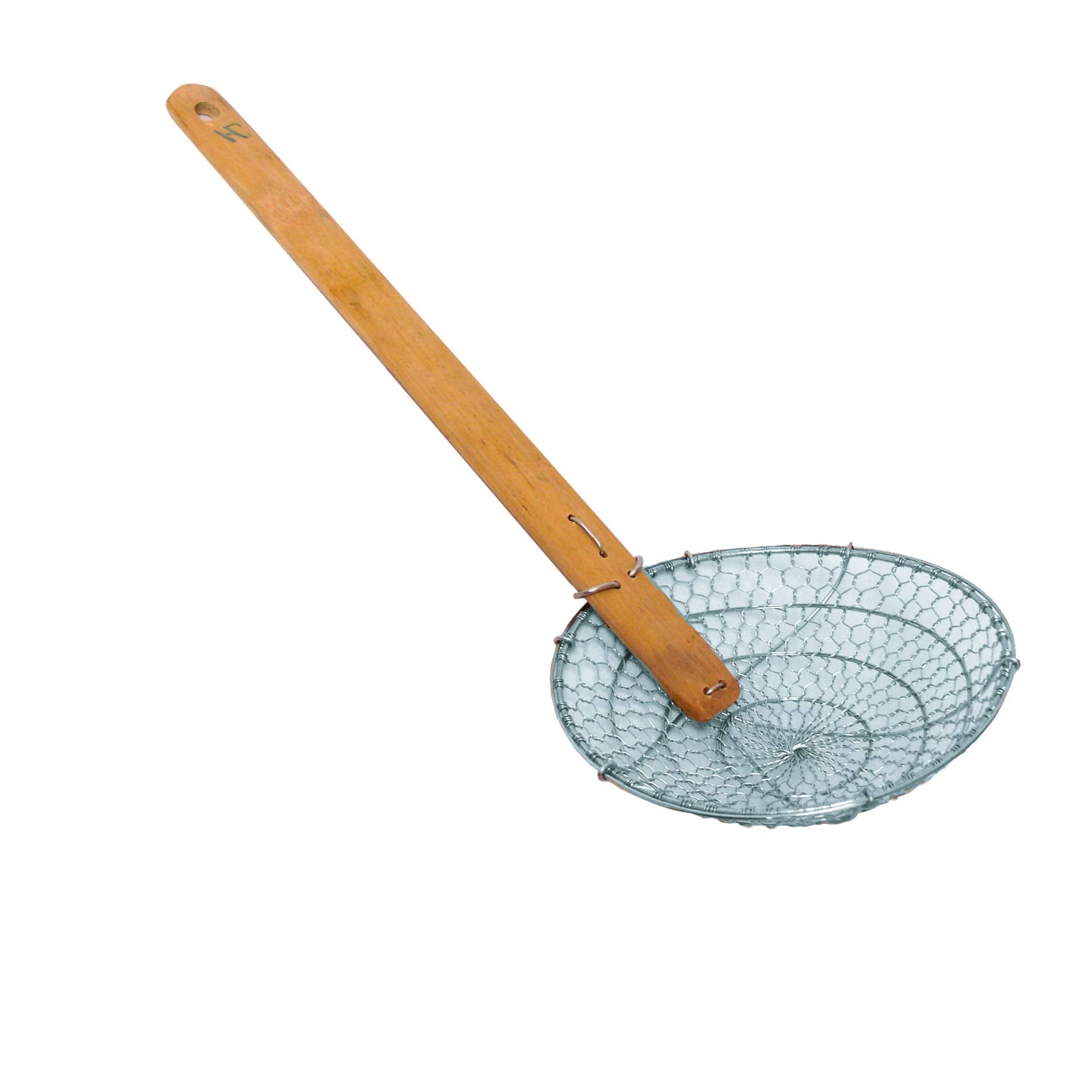 Thunder Group Bamboo Handle Skimmer, 12-Inch