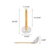 Thunder Group Bamboo Handle Skimmer, 12-Inch view 2
