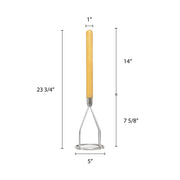 Thunder Group Potato Masher, 24-Inch, Stainless Steel Construction view 2