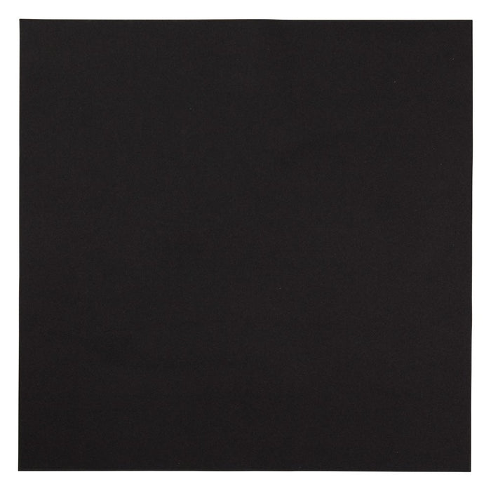 Hoffmaster 125070 Linen-Like Color In Depth Flat Pack Napkin, 16" Length x 16" Width, Black (Case of 500)