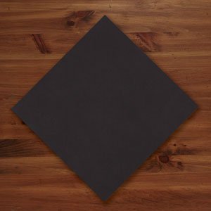Hoffmaster 125070 Linen-Like Color In Depth Flat Pack Napkin, 16" Length x 16" Width, Black (Case of 500) view 2