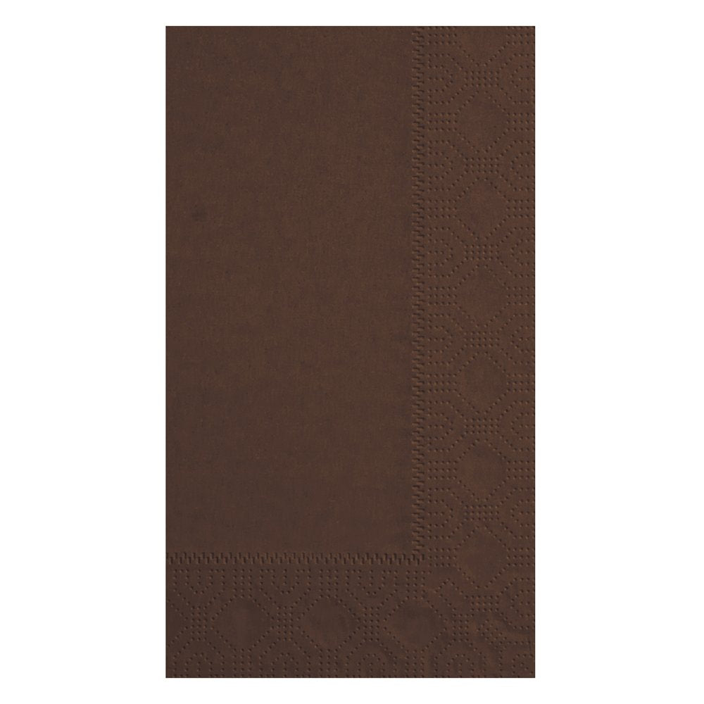 Hoffmaster 180554 Dinner Napkin, Regal Embossed, 2-Ply, 1/8 Fold, 17" Length x 15" Width, Chocolate (8 Packs of 125)