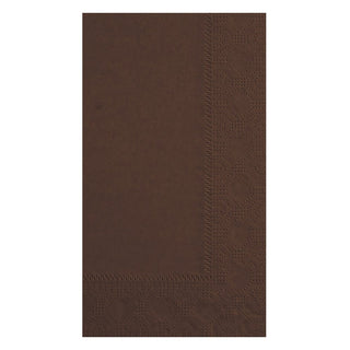 Hoffmaster 180554 Dinner Napkin, Regal Embossed, 2-Ply, 1/8 Fold, 17" Length x 15" Width, Chocolate (8 Packs of 125)