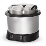 Vollrath 74110110 Mirage Countertop Induction Rethermalizer, 11 Qt Capacity with Induction-Ready Inset and Cover, Digital Controls with Presets, Silver Finish, 120V