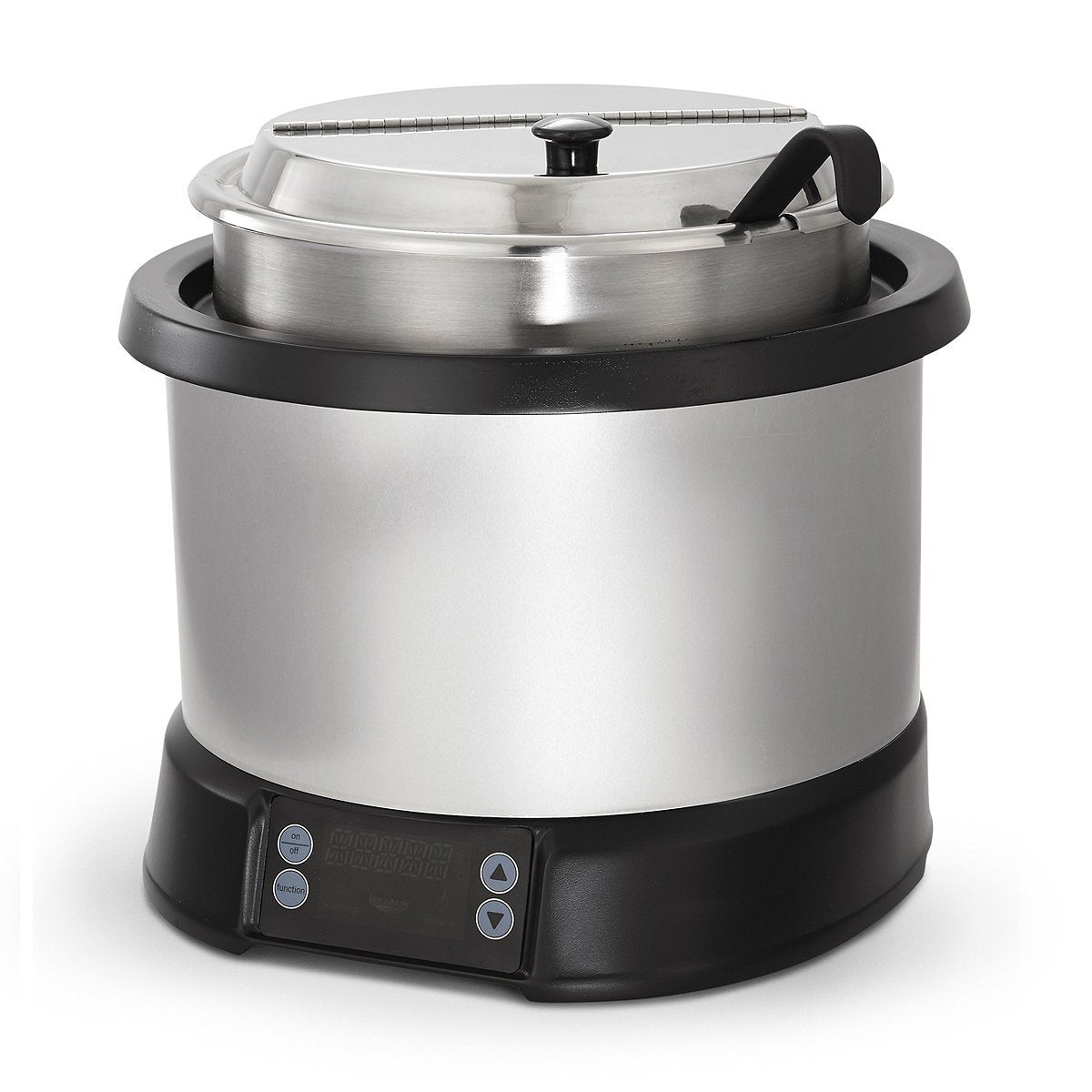 Vollrath 74110110 Mirage Countertop Induction Rethermalizer, 11 Qt Capacity with Induction-Ready Inset and Cover, Digital Controls with Presets, Silver Finish, 120V