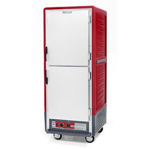 Metro C5 3 Series Heated Holding Cabinet Red Mobile C539-HDS-U