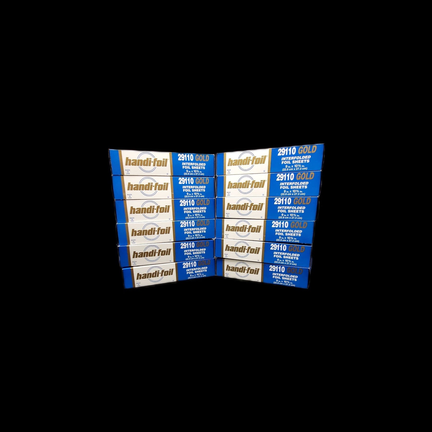 Handi Foil Interfolded Gold Foil Sheet, 8 x 10 inch - 200 per pack - 12 packs per case. view 3