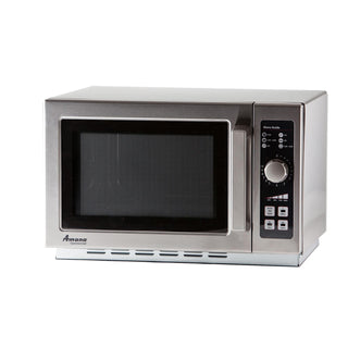 AMANA RCS10DSE Medium-Duty Microwave Oven, 1000W, Countertop, 20 lbs, Stainless Steel