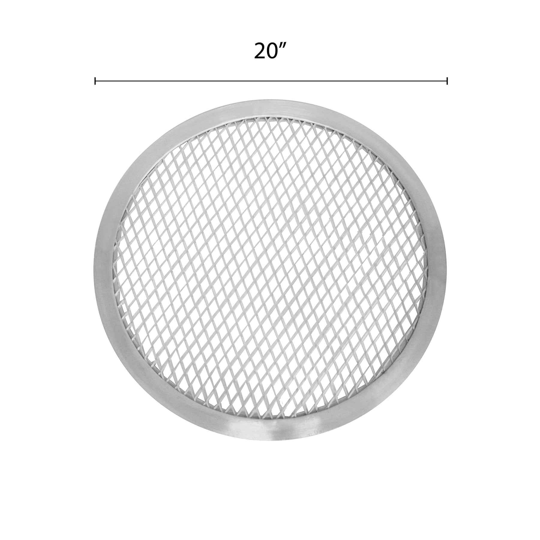 Thunder Group Pizza Screen, 20-Inch, Seamless Rim view 2