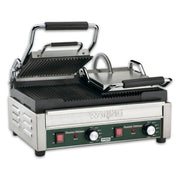 Waring Panini Press with Timer, 17" x 9.25" Cooking Surface & Ribbed Plates