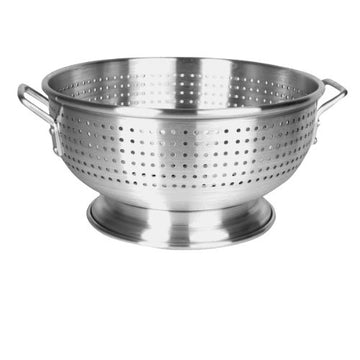 Thunder Group ALHDCO002, 12 Quart Heavy Duty Aluminum Colander, Commercial Pasta Strainer
