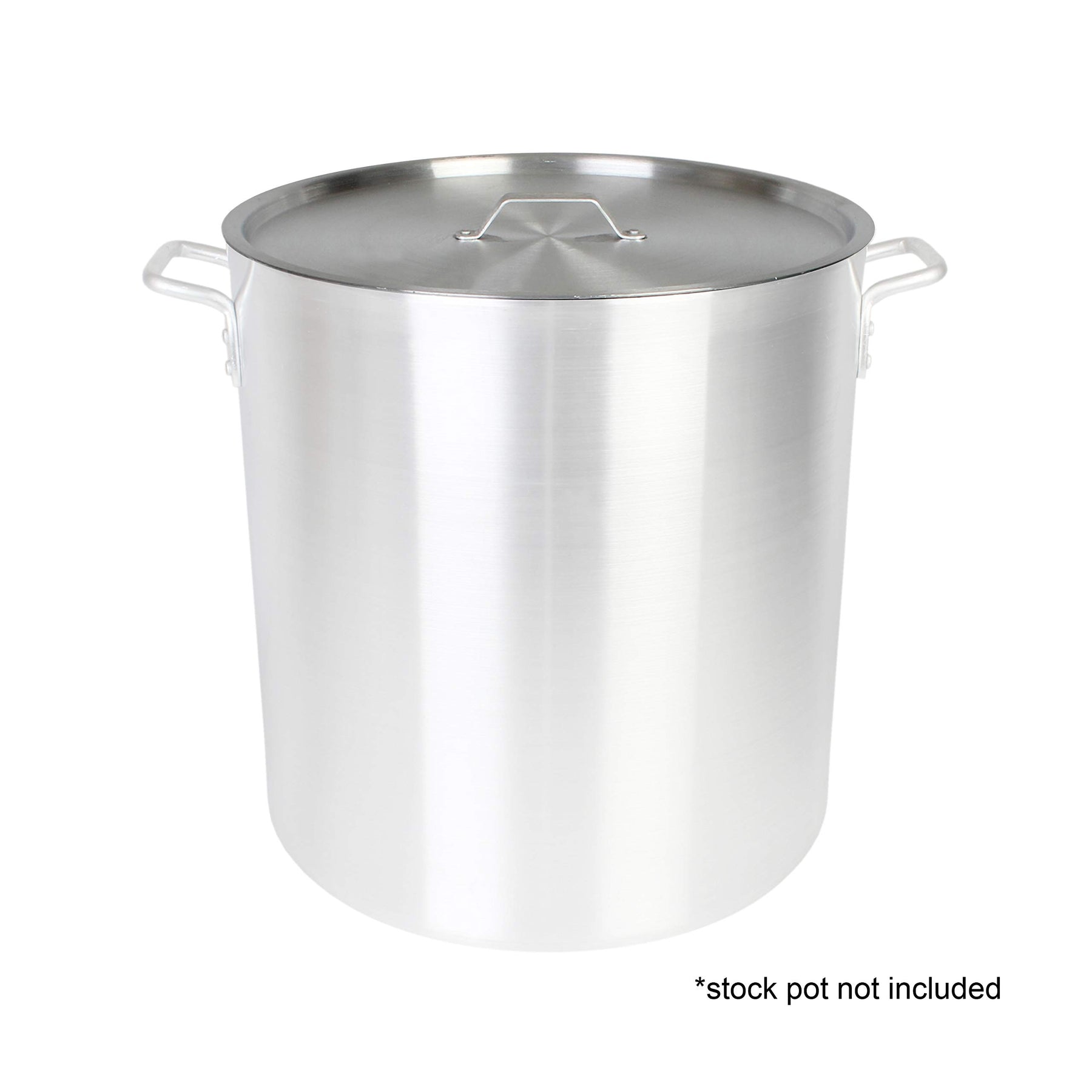 Restaurant Essentials 100 quart Aluminum stock pot lid, comes in each view 5