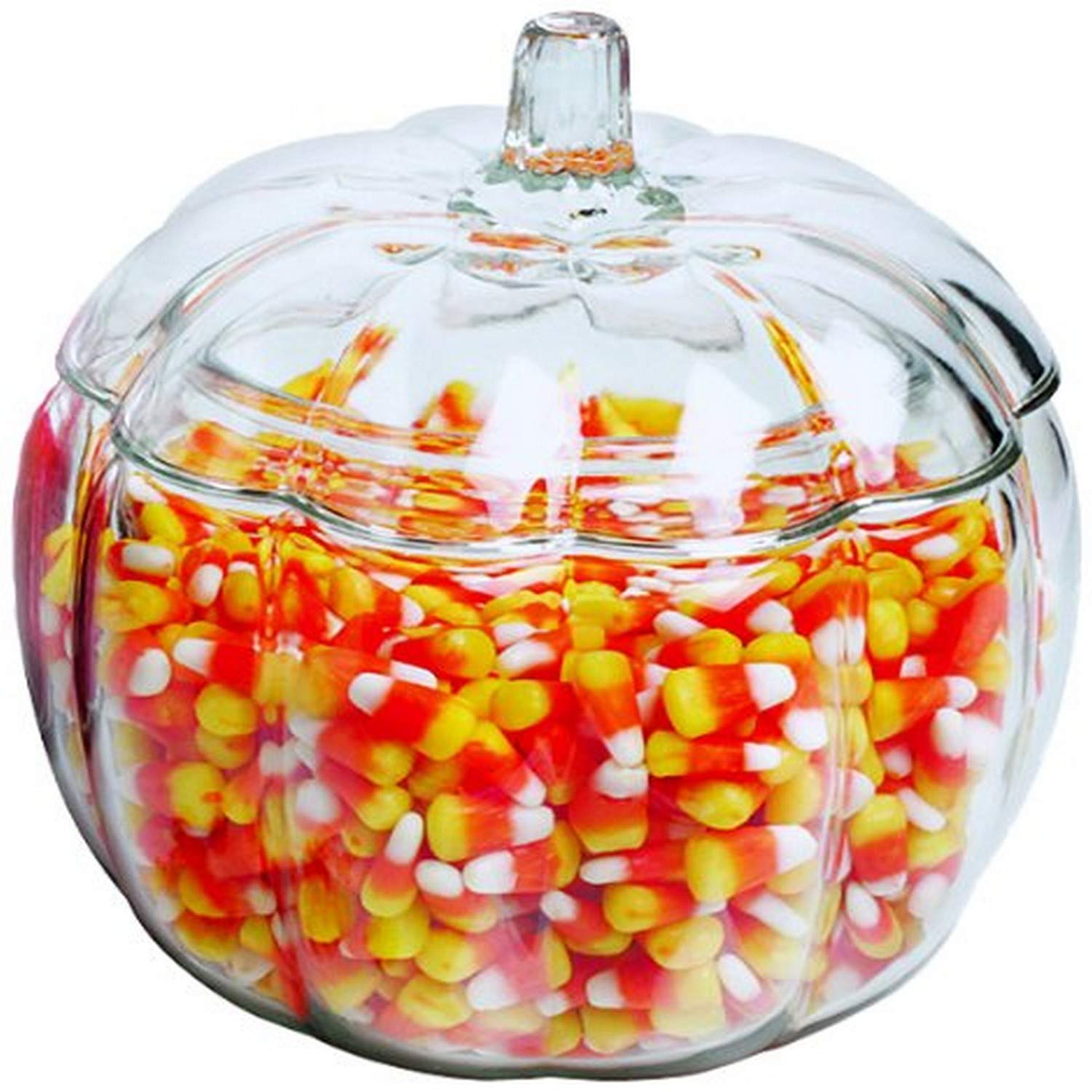 Anchor Hocking 70-Ounce Pumpkin Jar with Glass Cover, Set of 6