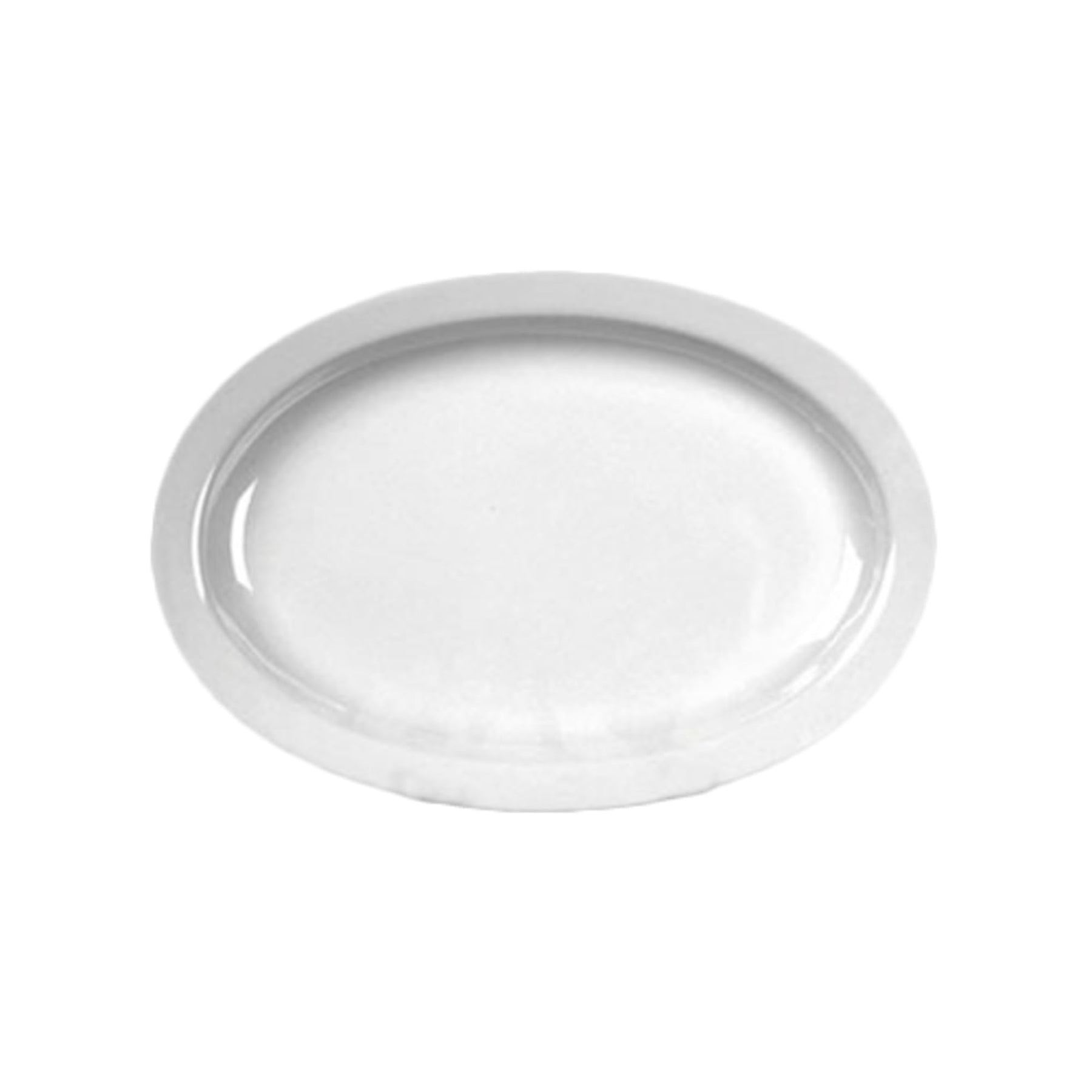 Thunder Group 12-Pack Narrow Rim Platter, 13-1/4 by 9 5/8-Inch, White