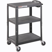 Global Industrial Steel Audio Visual & Instrument Cart - Black