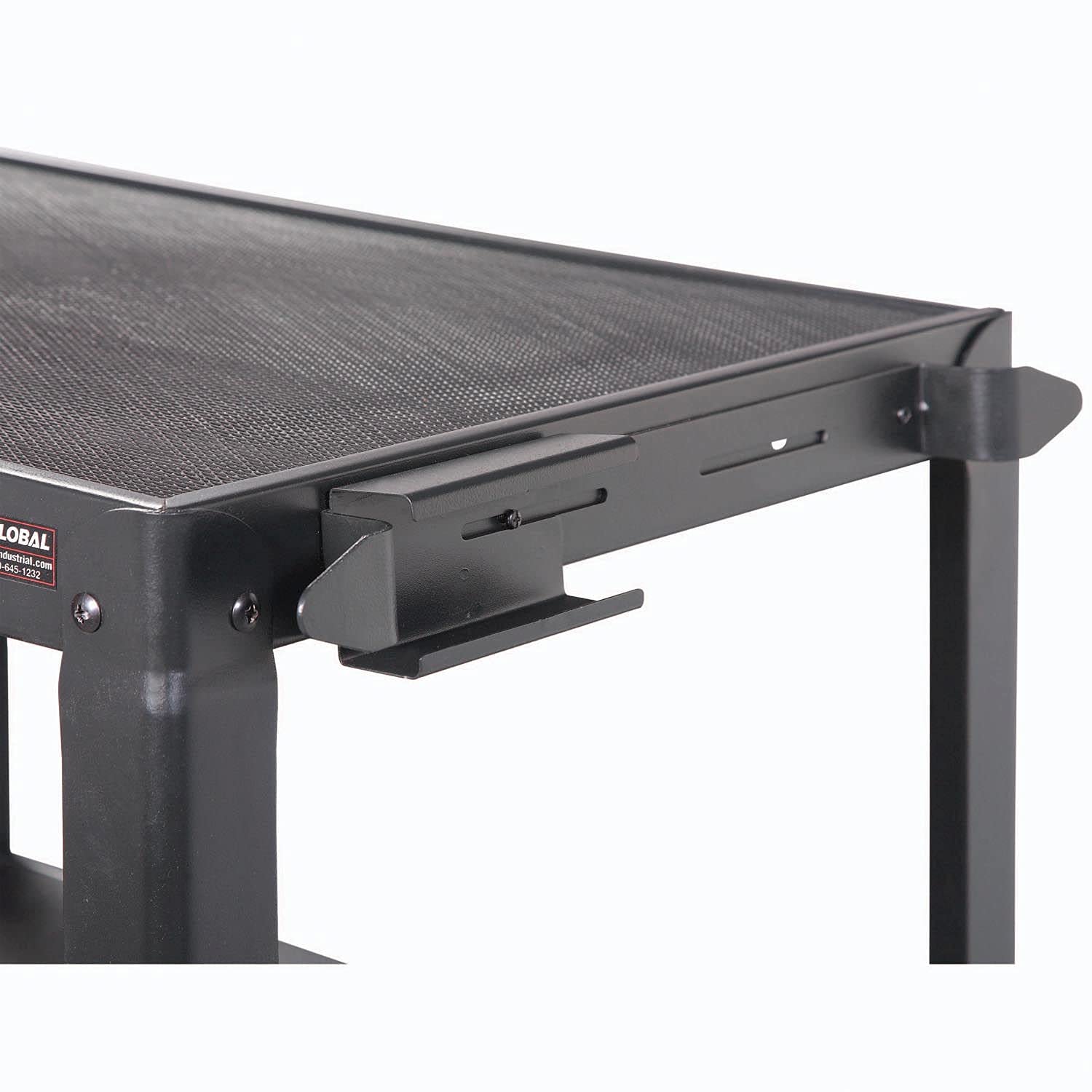 Global Industrial Steel Audio Visual & Instrument Cart - Black view 3