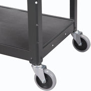 Global Industrial Steel Audio Visual & Instrument Cart - Black view 4