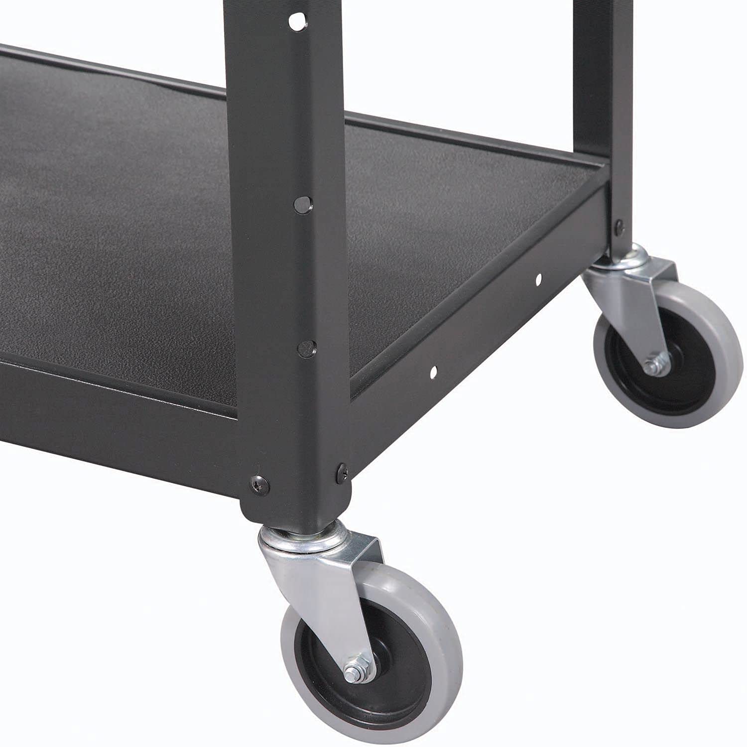 Global Industrial Steel Audio Visual & Instrument Cart - Black view 4