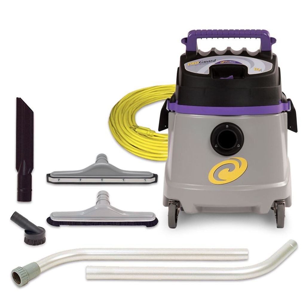 ProTeam Wet Dry Vacuums, ProGuard 10, 10-Gallon Commercial Wet Dry Vacuum Cleaner with Tool Kit