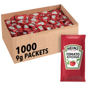 Heinz Tomato Ketchup, 1000 Single Serve Packets, 9 g