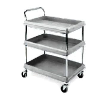 Metro BC2030-3DG Bc Series Gray Deep Ledge 21 X 33 In. 3-Shelf Utility Cart - Intermetro-BC2030-3DG