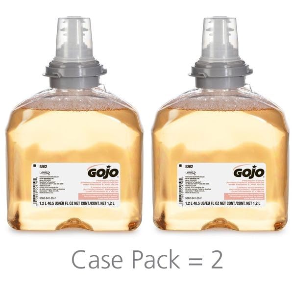Gojo Hand Soap, Antibacterial, Foam, 1200 ml, Fruit Fragance, PK2 5362-02 - 1 Each view 2