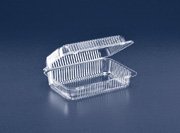 SLP40 Inline Plastics 60oz Clear Hinged Carryout 9-3/8x6-3/4x3-1/16 276 per case