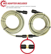 Simpson Cleaning 40224 Morflex Series 3300 PSI Pressure Washer Hose, Cold Water Use, Inner Diameter, Natural, 25-Feet (1/4 Inch) view 5