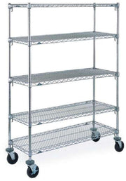 Metro (InterMetro) / Ali - 5A566EC - Metro 5A566EC Super Erecta 5-Shelf Super Adjust Stem Caster Cart, Poly Casters,