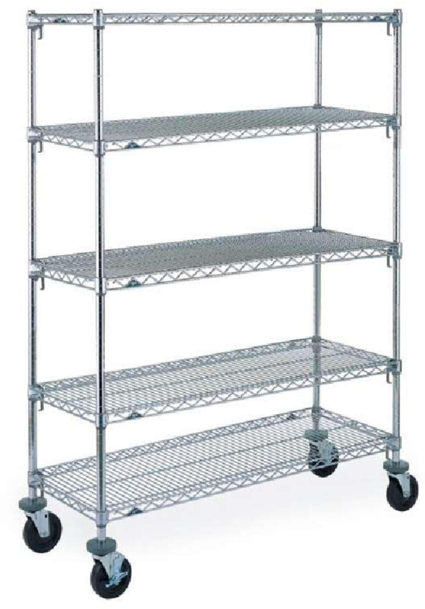 Metro (InterMetro) / Ali - 5A566EC - Metro 5A566EC Super Erecta 5-Shelf Super Adjust Stem Caster Cart, Poly Casters,