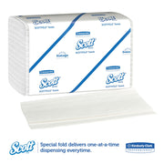 Scottfold M Towels, 8-1/8 x 12-1/2, White, 175 Towels/Pack, 25 Packs/CT view 5