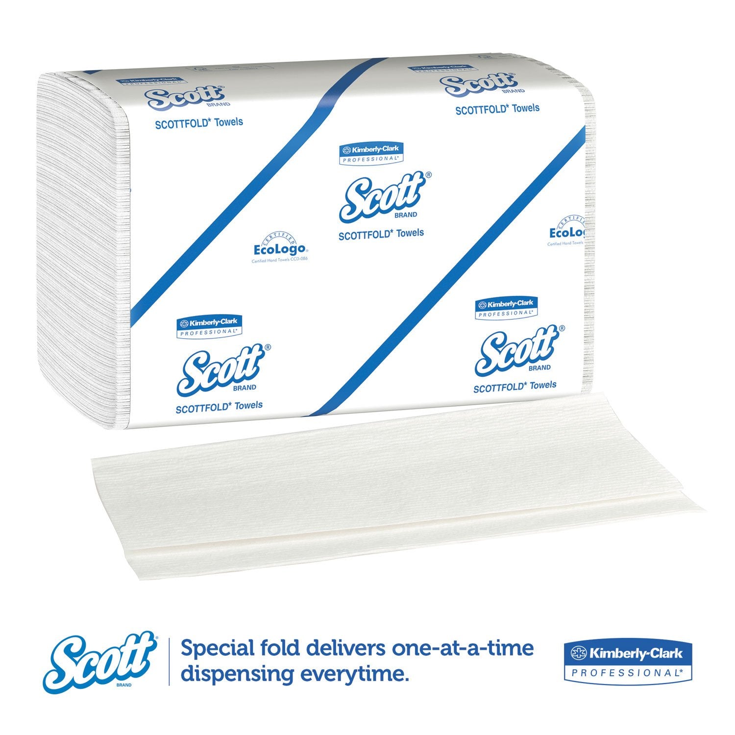 Scottfold M Towels, 8-1/8 x 12-1/2, White, 175 Towels/Pack, 25 Packs/CT view 5