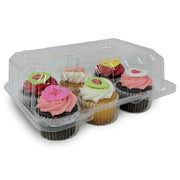 Detroit Forming LBH6656 - 6 Count Deep Clear Hinged Cupcake/Muffin Container - 350 per case view 2