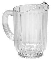 Royal Industries 6 Water Pitchers Set, Plastic, 32 oz, Clear